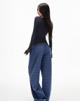 IAMXIAA Striped Straight Leg Sweatpants