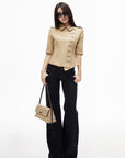 IAMXIAA Low Rise Wide Leg Flare Jeans