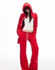 IAMXIAA Zip Hoodie & Wide-Leg Sweatpants Set