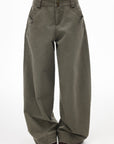 IAMXIAA Washed Olive Balloon Leg Jeans