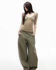IAMXIAA Square Neck Seam Detail Top