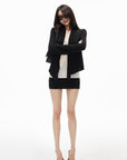 IAMXIAA Draped Tie-Front Long Sleeve Cardigan