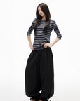 IAMXIAA Low-Rise Gathered Balloon Pants