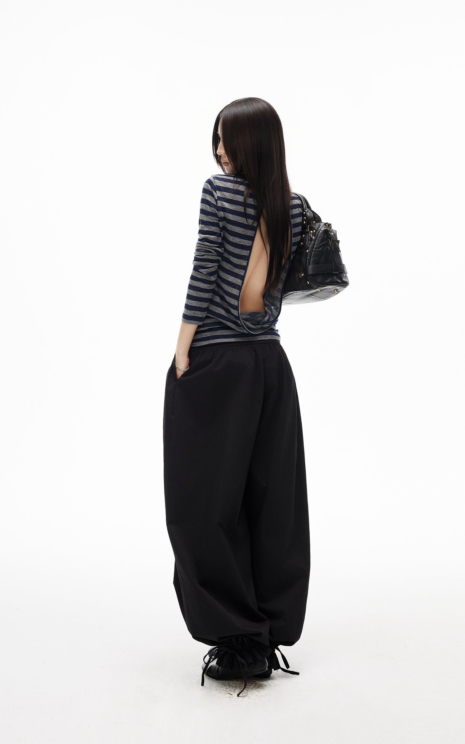 IAMXIAA Low-Rise Gathered Balloon Pants