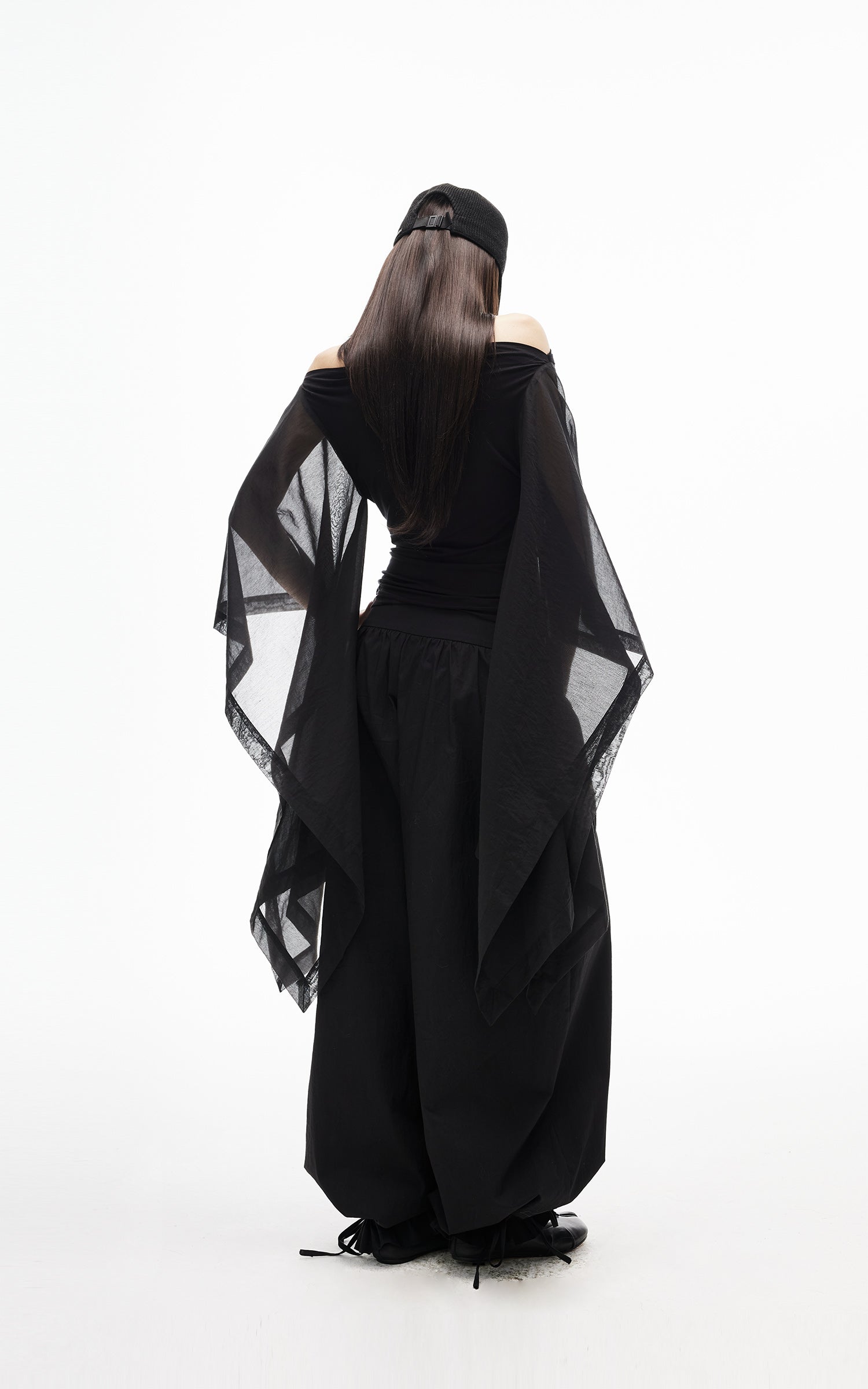 IAMXIAA Low-Rise Gathered Balloon Pants