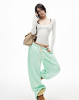 IAMXIAA Scoop Neck Pocket Long Sleeve Tee