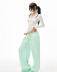 IAMXIAA Scoop Neck Pocket Long Sleeve Tee