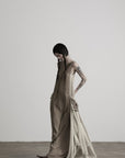 DOINDULGE Draped Pocket Panel Tank Maxi Dress