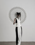 DOINDULGE Contrast Panel Fitted Maxi Dress