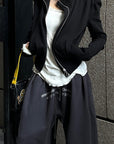 WARDEN EDGE Coordinate Print Relaxed Wide-Leg Pants
