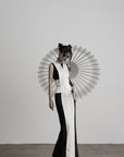 DOINDULGE Contrast Panel Fitted Maxi Dress
