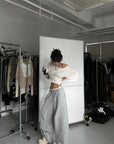 WARDEN EDGE Layered Waist Oversized Wide-Leg Sweatpants