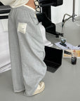WARDEN EDGE Layered Waist Oversized Wide-Leg Sweatpants