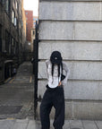 WARDEN EDGE Shadow Fade Distressed Baggy Wide-Leg Jeans
