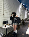 WARDEN EDGE Striped Drawstring Mini Shorts