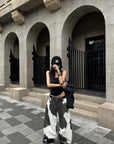 WARDEN EDGE Asymmetric Layered Tank Top With Sculptural Hemline