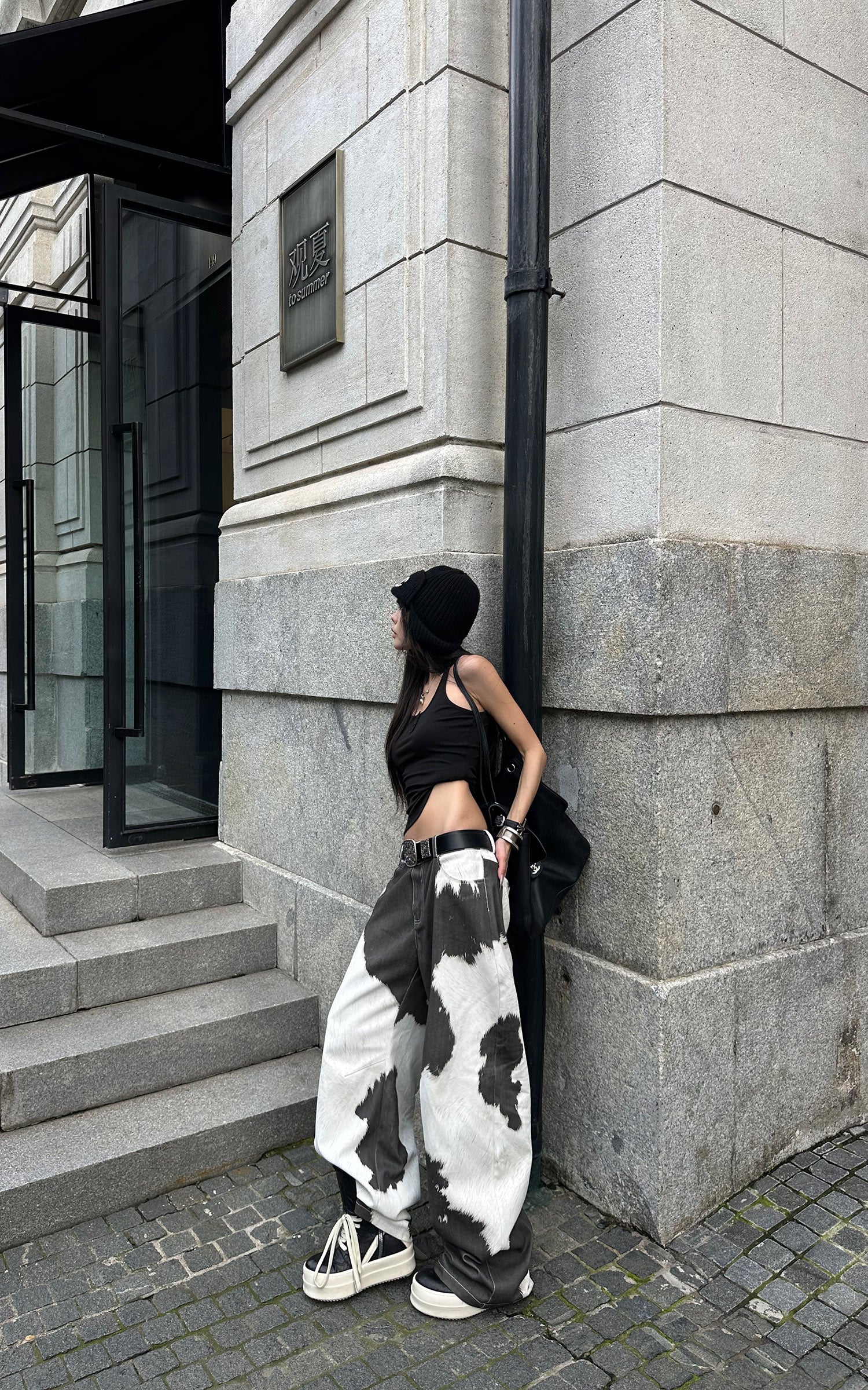 WARDEN EDGE Asymmetric Layered Tank Top With Sculptural Hemline