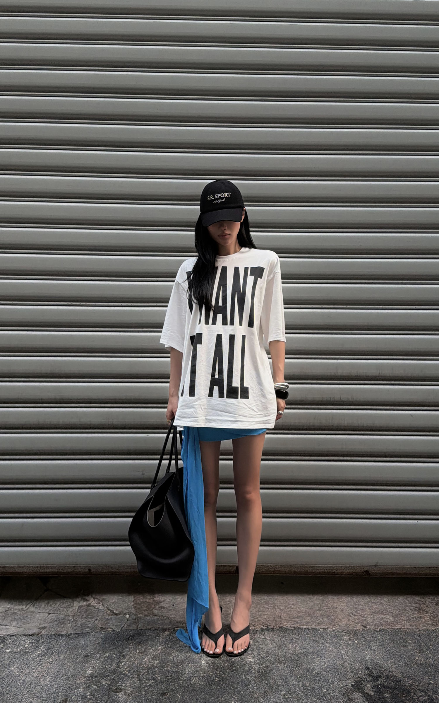 ROVENTE Statement Print Oversized T-Shirt