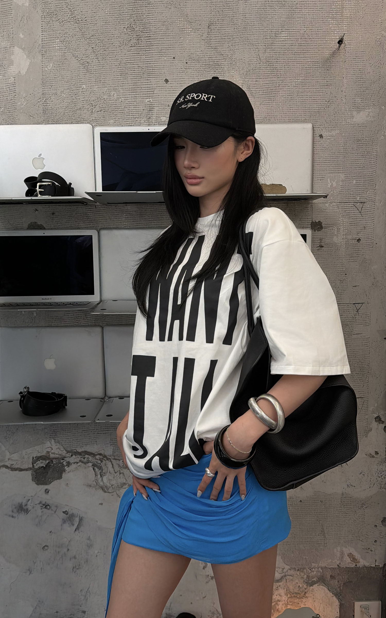 ROVENTE Statement Print Oversized T-Shirt