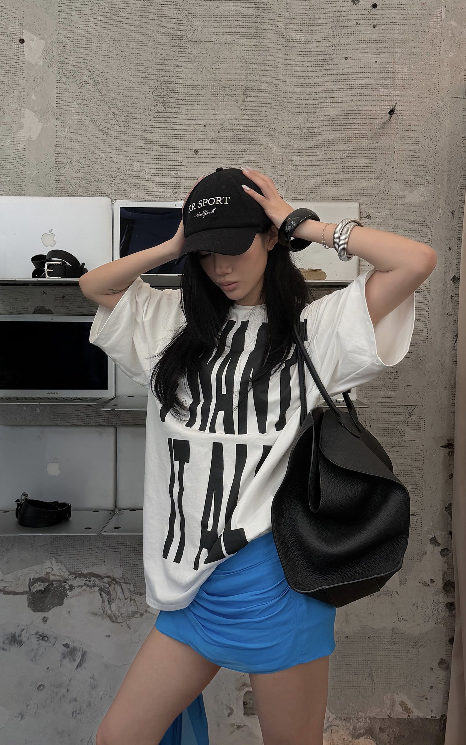 ROVENTE Statement Print Oversized T-Shirt