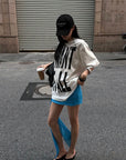 ROVENTE Statement Print Oversized T-Shirt