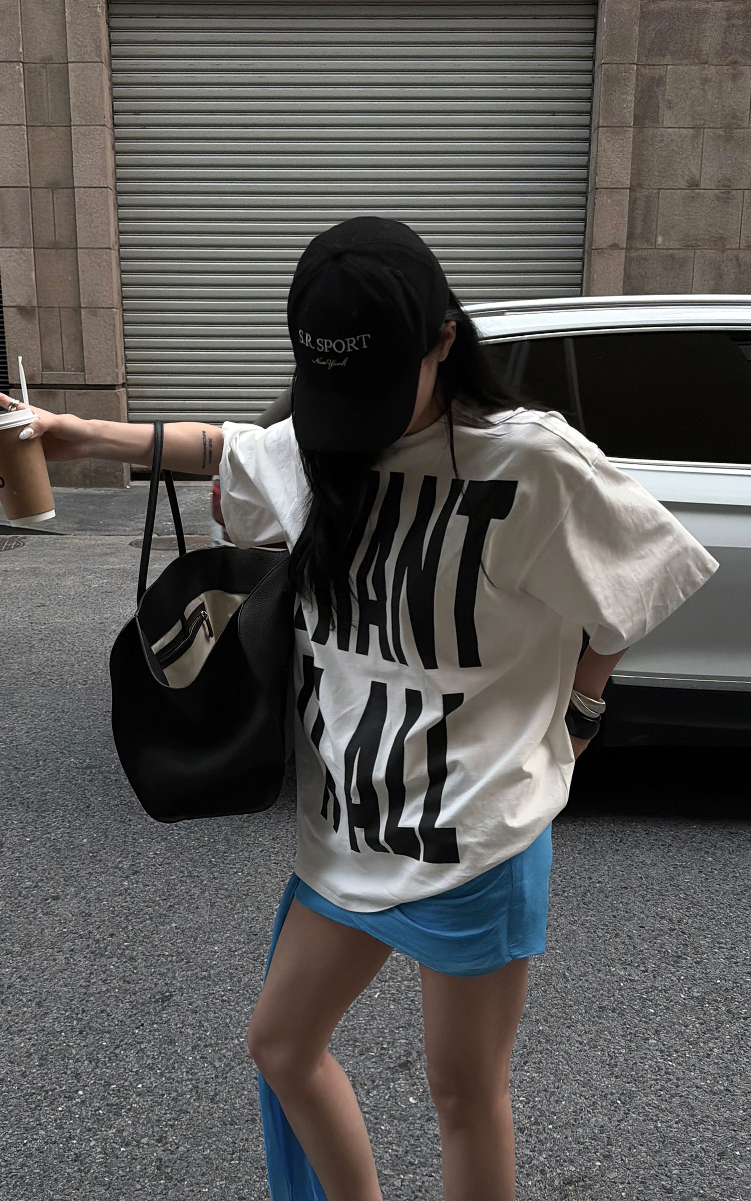 ROVENTE Statement Print Oversized T-Shirt