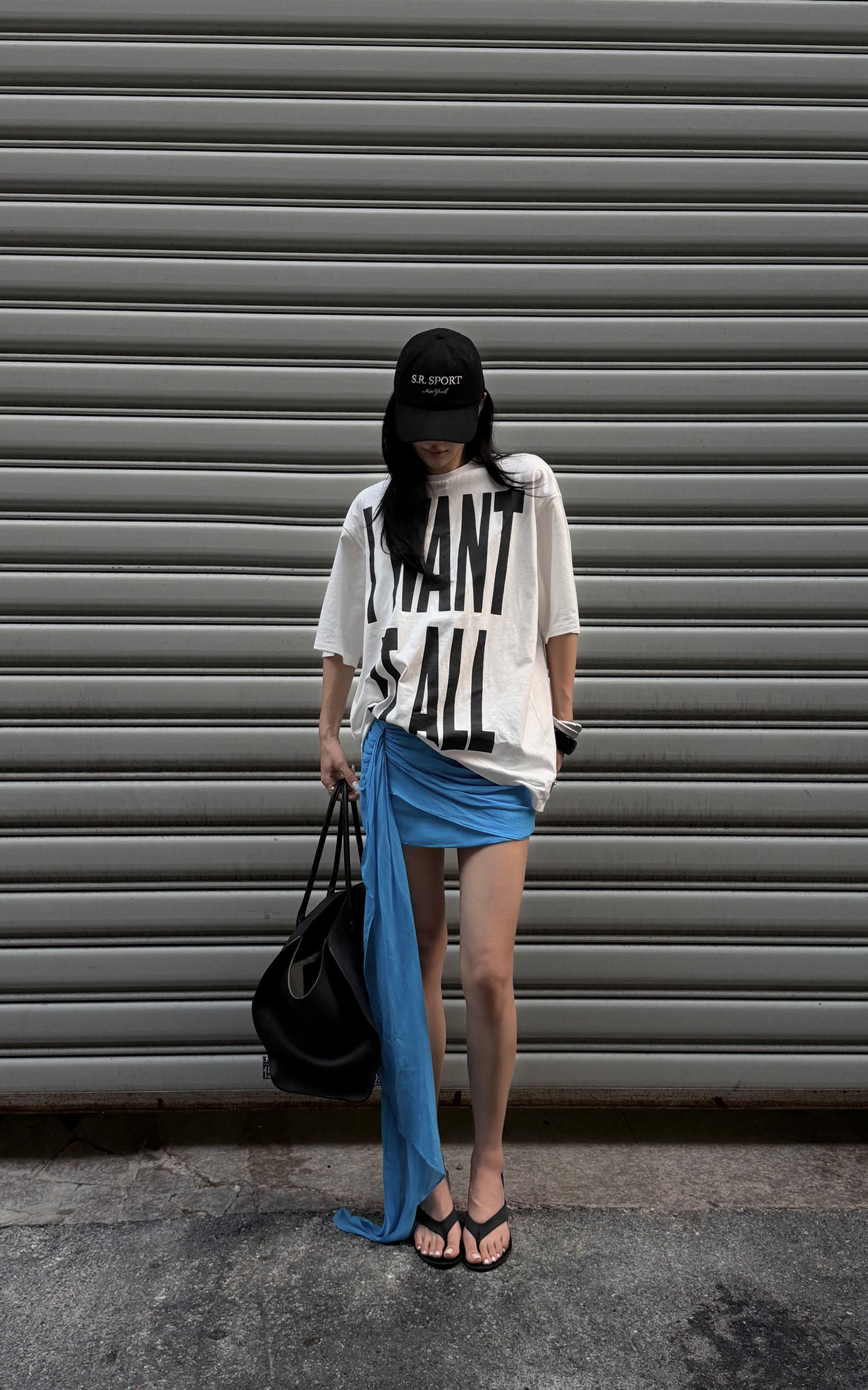 ROVENTE Ruched Scarf Mini Skirt