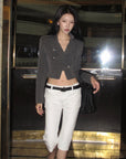 Hydrae Tailored Knee Length Wide Leg Pants