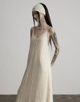 DOINDULGE V-Neck Spaghetti Strap Maxi Dress
