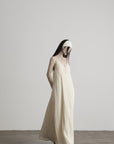DOINDULGE V-Neck Spaghetti Strap Maxi Dress