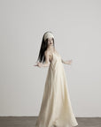 DOINDULGE V-Neck Spaghetti Strap Maxi Dress