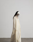 DOINDULGE Sheer Draped Wrap Longline Cardigan
