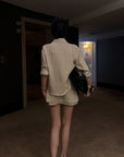 Hydrae Tailored Wrap Skort Mini Skirt