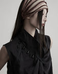 DOINDULGE Avant-Garde Asymmetric Draped Longline Vest