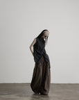 DOINDULGE Avant-Garde Asymmetric Draped Longline Vest