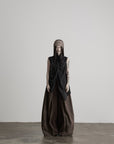 DOINDULGE Avant-Garde Asymmetric Draped Longline Vest