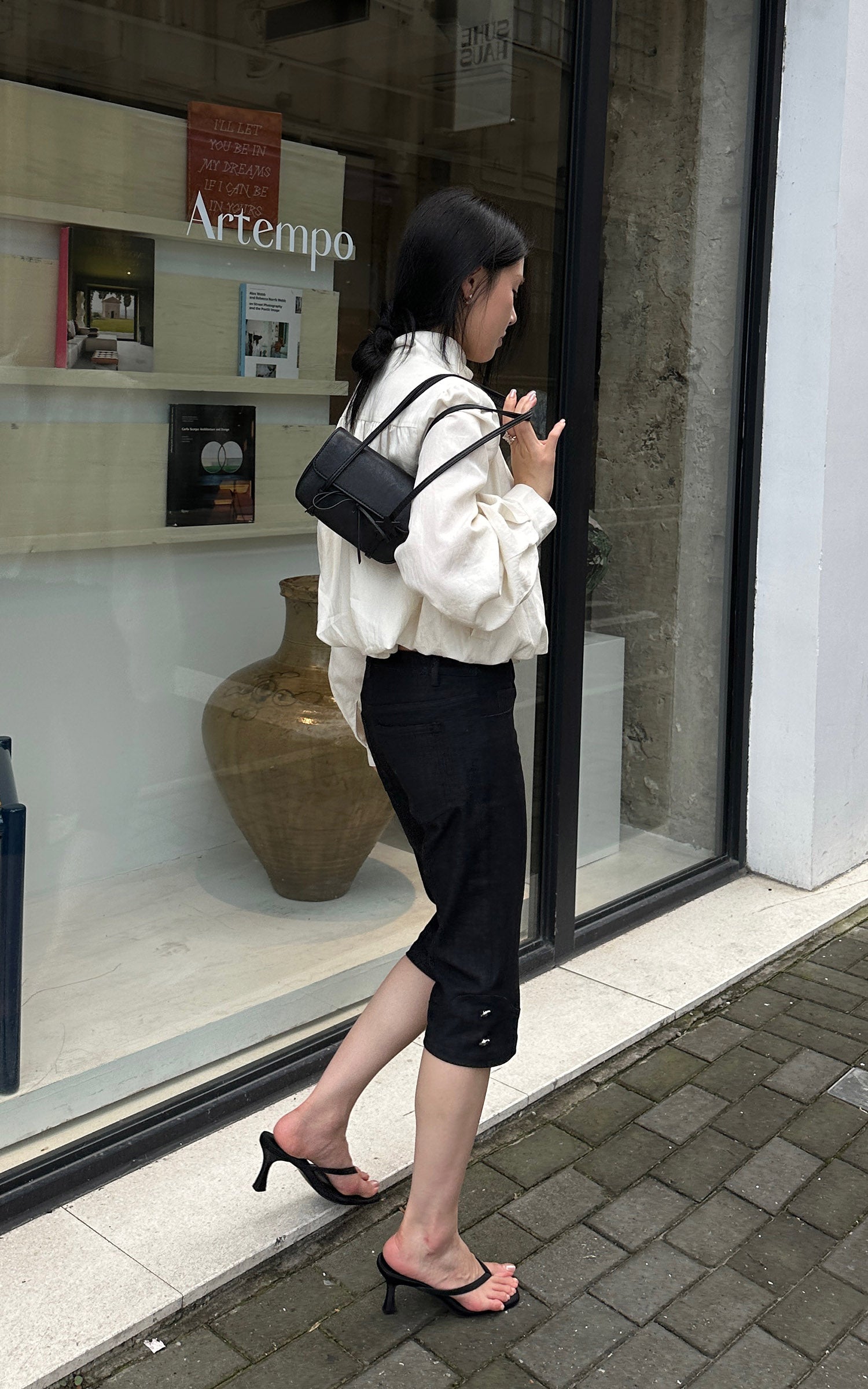 Hydrae Tailored Knee Length Wide Leg Pants