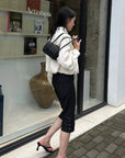 Hydrae Tailored Knee Length Wide Leg Pants