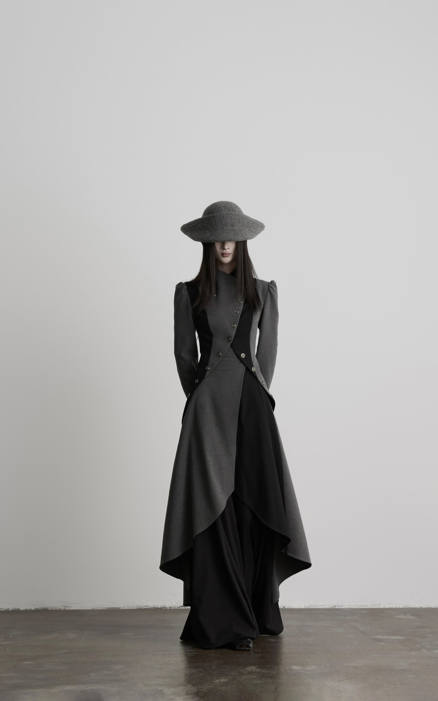 DOINDULGE Dark Avant-Garde Deconstructed Paneled Blazer