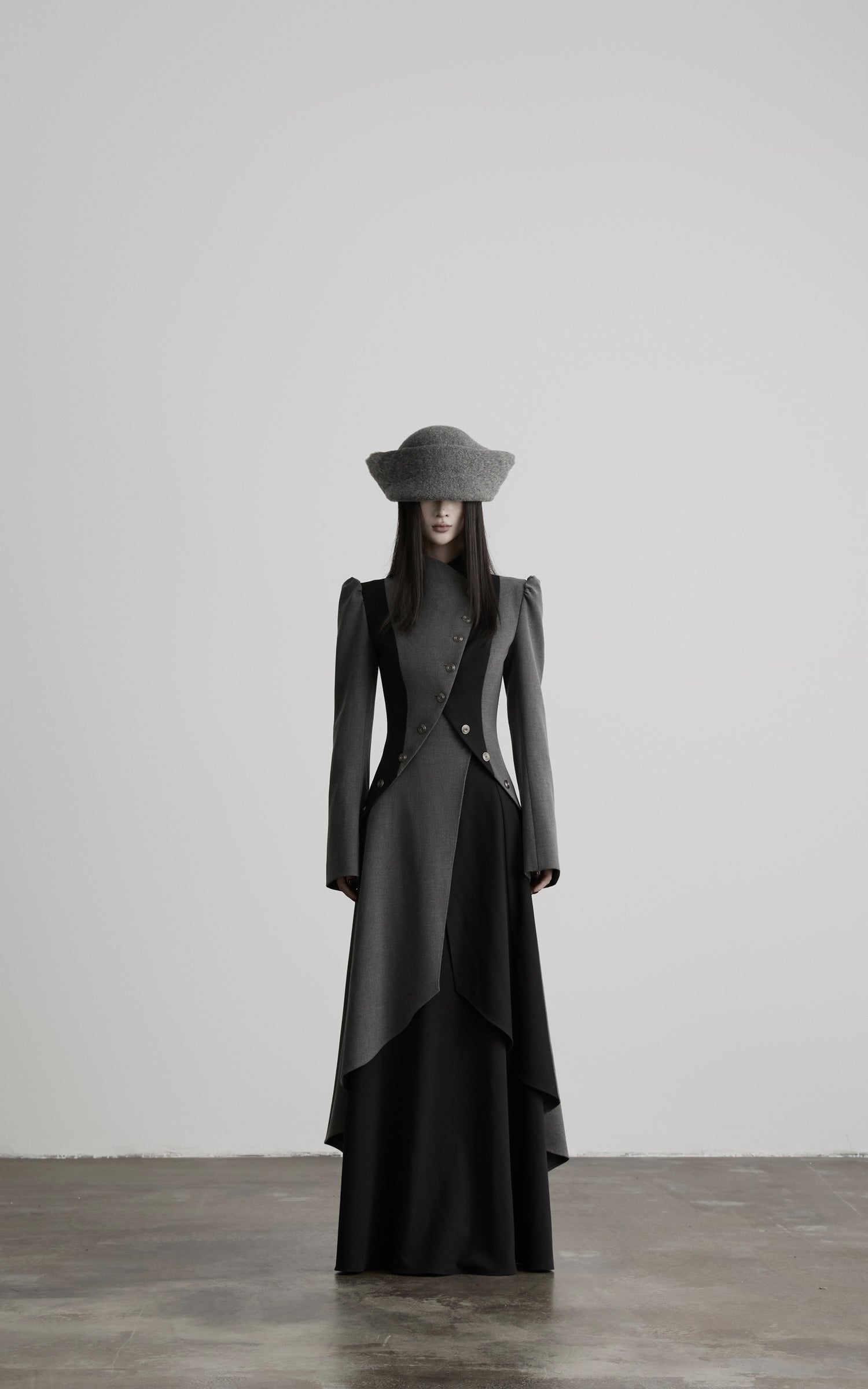 DOINDULGE Dark Avant-Garde Deconstructed Paneled Blazer