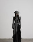 DOINDULGE Dark Avant-Garde Deconstructed Paneled Blazer