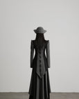 DOINDULGE Dark Avant-Garde Deconstructed Paneled Blazer