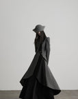 DOINDULGE Dark Avant-Garde Deconstructed Paneled Blazer