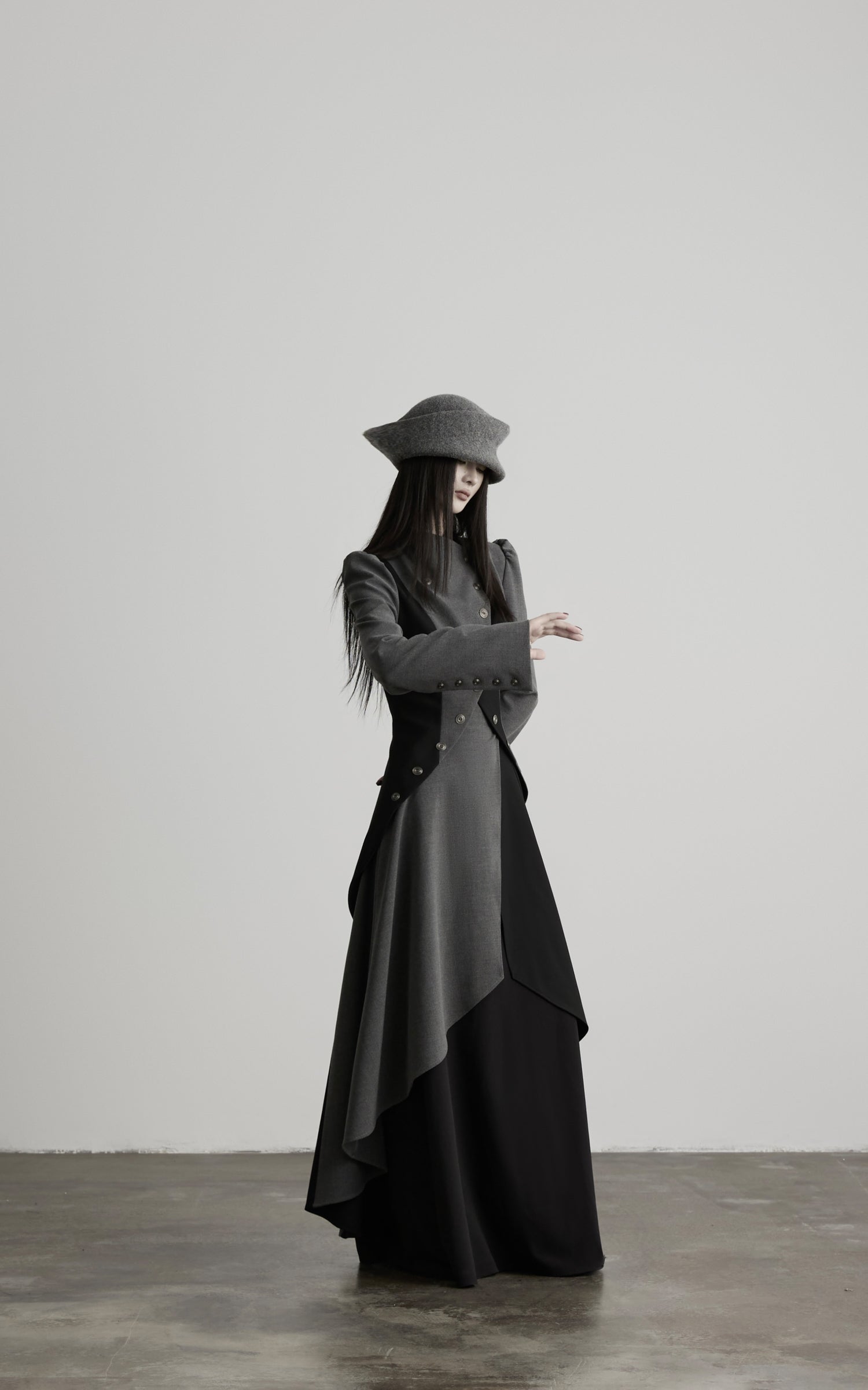 DOINDULGE Dark Avant-Garde Deconstructed Paneled Blazer