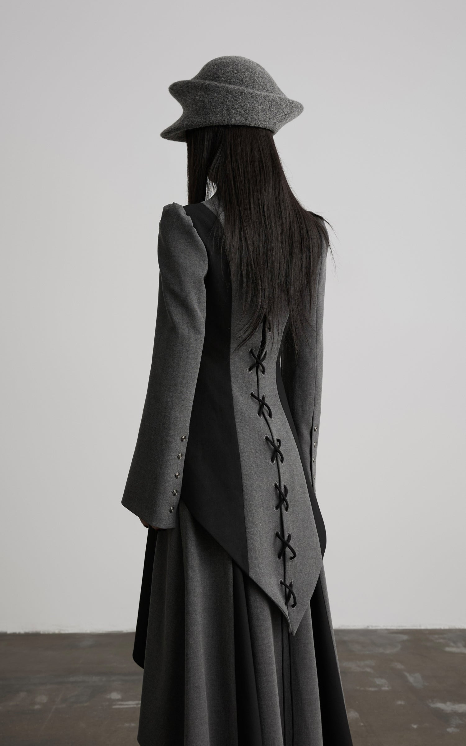 DOINDULGE Dark Avant-Garde Deconstructed Paneled Blazer