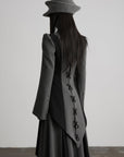 DOINDULGE Dark Avant-Garde Deconstructed Paneled Blazer