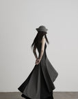 DOINDULGE Deconstructed Paneled Maxi Dress