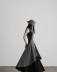 DOINDULGE Deconstructed Paneled Maxi Dress