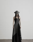 DOINDULGE Deconstructed Paneled Maxi Dress