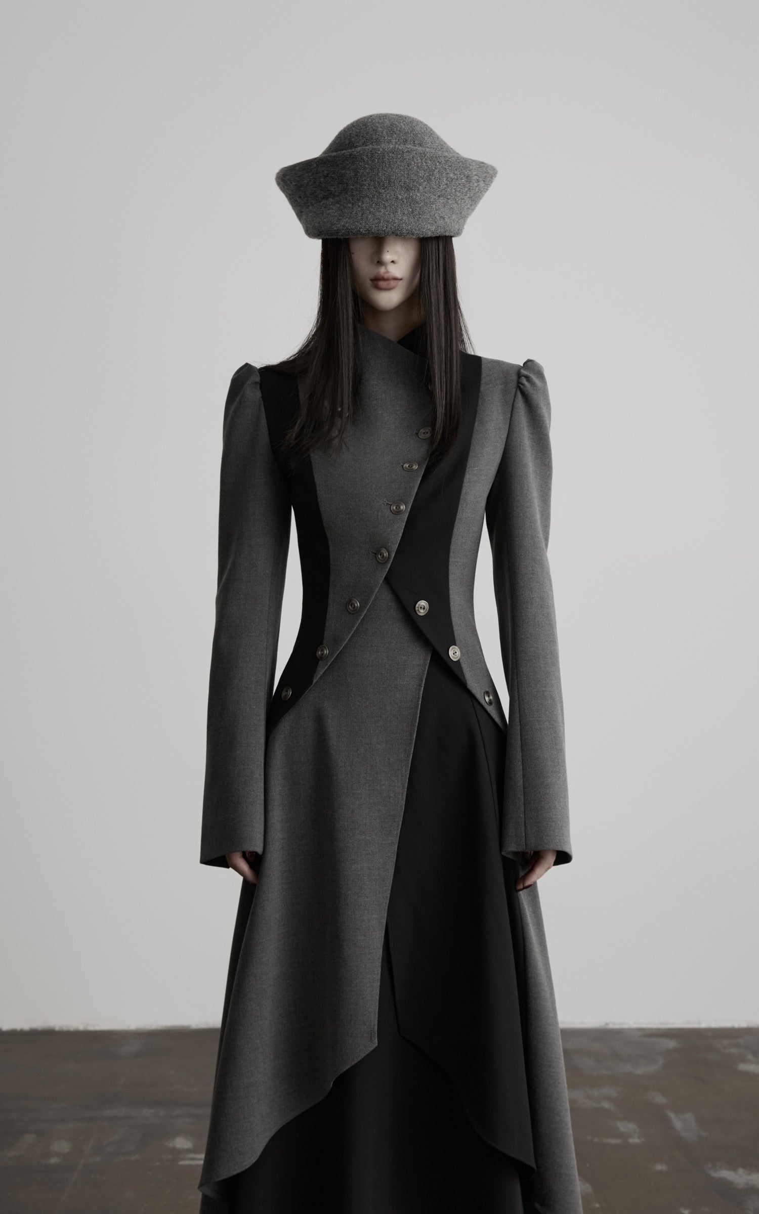 DOINDULGE Dark Avant-Garde Deconstructed Paneled Blazer